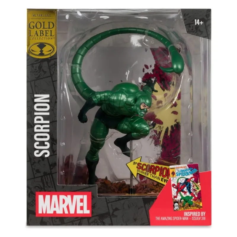 Marvel - PVC Statue 1/10 - The Amazing Spider-Man - Scorpion (Metallic) 318 (Gold Label)