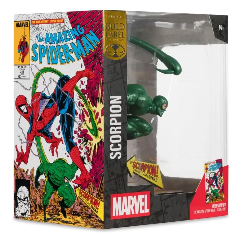 Marvel - PVC Statue 1/10 - The Amazing Spider-Man - Scorpion (Metallic) 318 (Gold Label)