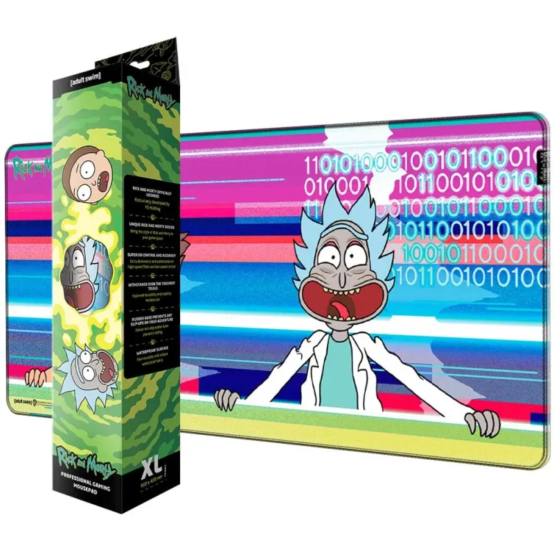 Rick and Morty - Mousepad XL - Glitched