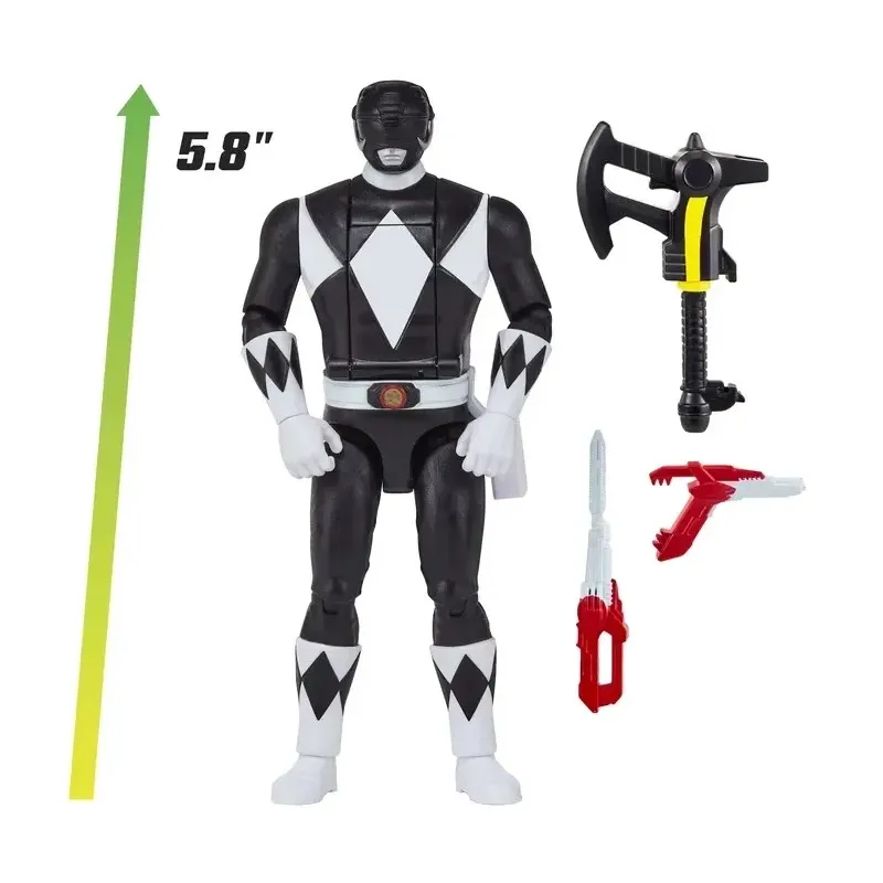Mighty Morphin Power Rangers: Season 2 - Auto-Morphin Action Figure - Black Ranger