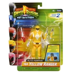 Mighty Morphin Power Rangers: Season 2 - Auto-Morphin Action Figure - Yellow Ranger