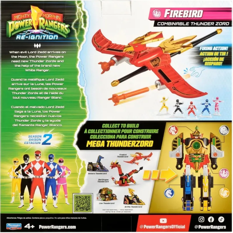 Mighty Morphin Power Rangers - Action Figure - Combinable Thunderzord - Firebird