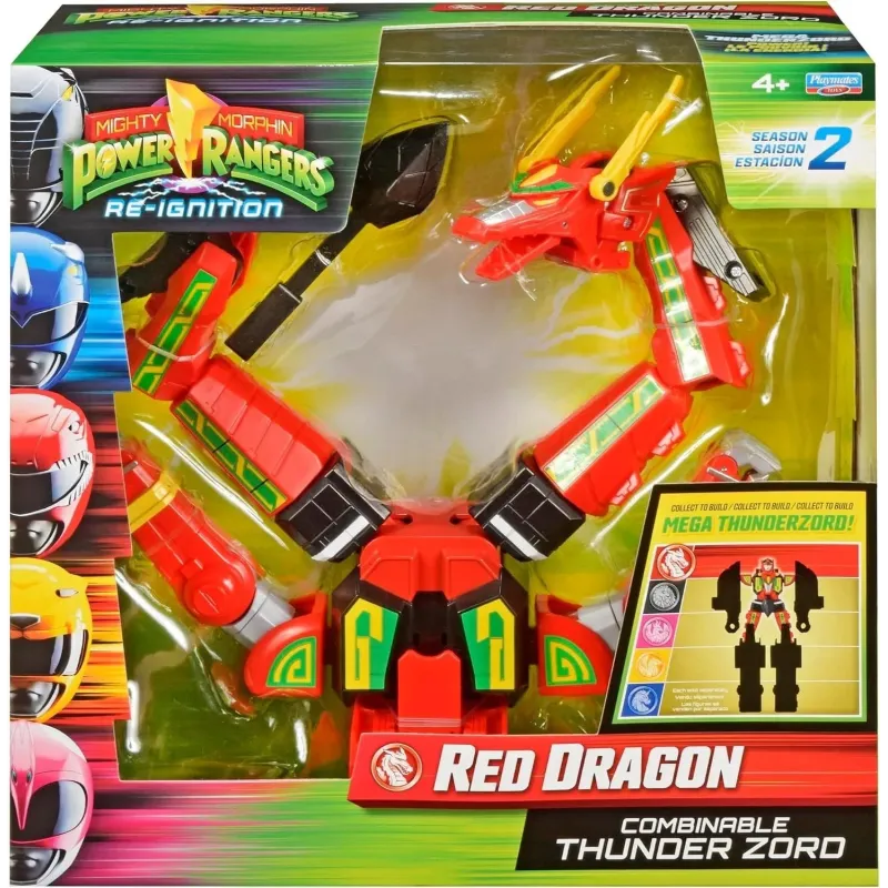 Mighty Morphin Power Rangers - Action Figure - Combinable Thunderzord - Red Dragon