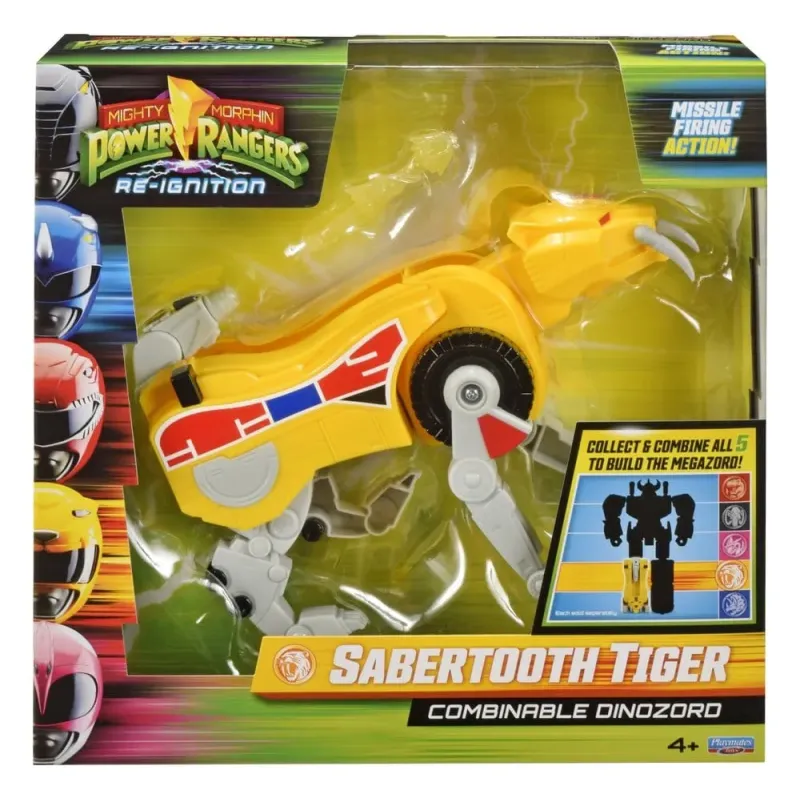 Mighty Morphin Power Rangers - Action Figure - Combinable Dinozord - Sabertooth Tiger