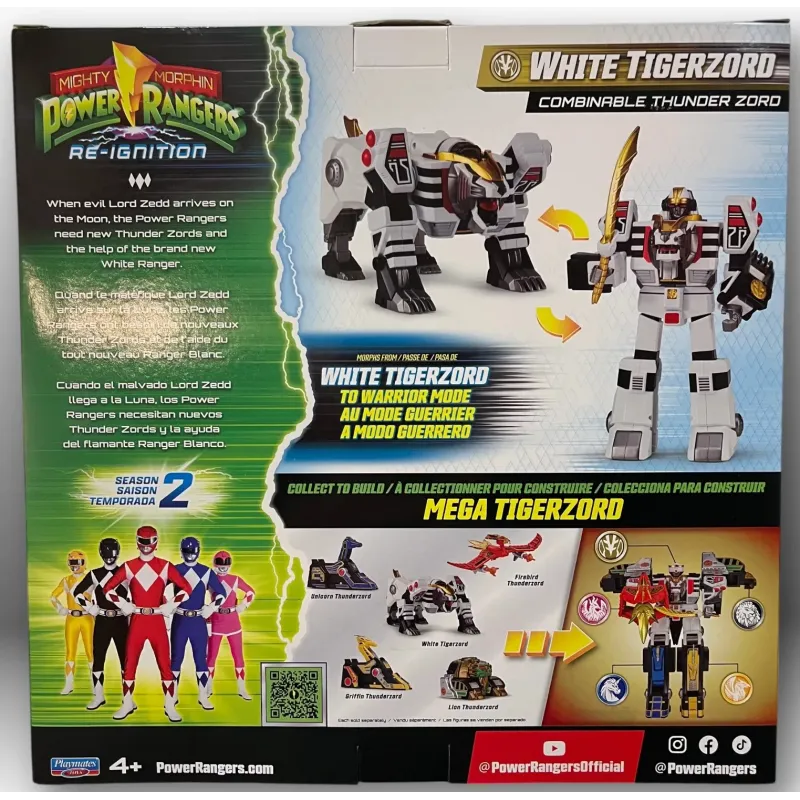 Mighty Morphin Power Rangers - Action Figure - White Tigerzord