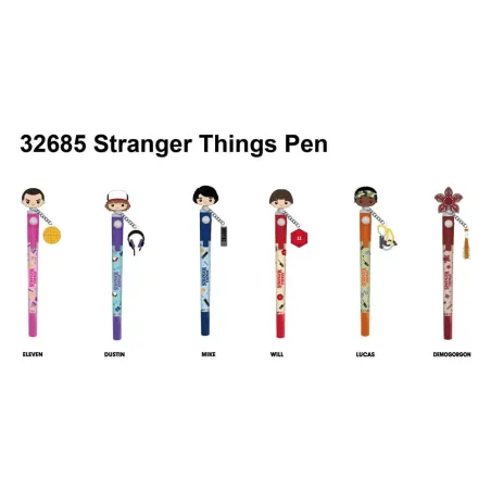 Stranger Things pens 3D Head Topper Spinning Pen (Τυχαία Επιλογή)