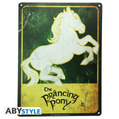 LORD OF THE RINGS - Metal plate "Prancing Pony"