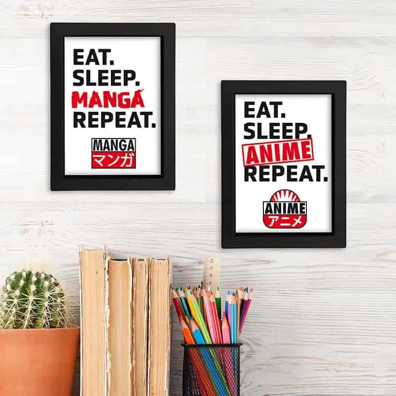 POP Culture quotes - Black Kraft frames Asian Art 1τεμ