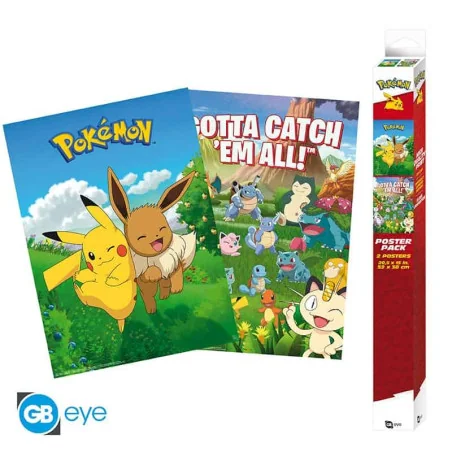 Pokemon - Set 2 Chibi Posters - Environments