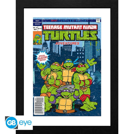 TMNT - Framed print "Comics cover" (30x40)