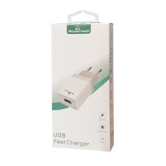 Powertech Φορτιστής Χωρίς Καλώδιο με Θύρα USB-A Λευκός (ιδανικό για τα φωτιστικά που λειτουργούν με usb)