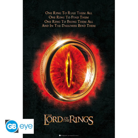 LORD OF THE RINGS - Poster « The One Ring » (91.5x61)
