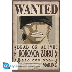 ONE PIECE - Poster "Wanted Zoro new" (91.5x61)