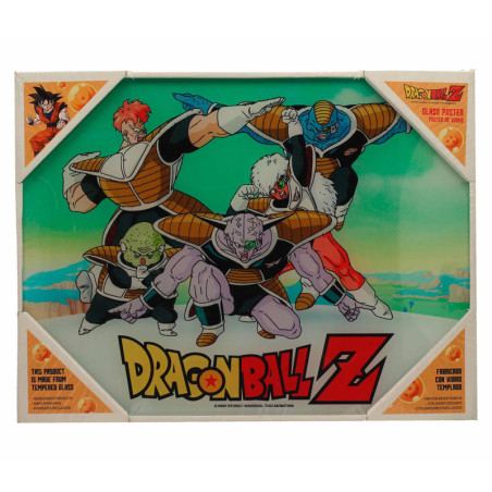 Dragon Ball Special Forces glass poster Measures: 40x30cm.