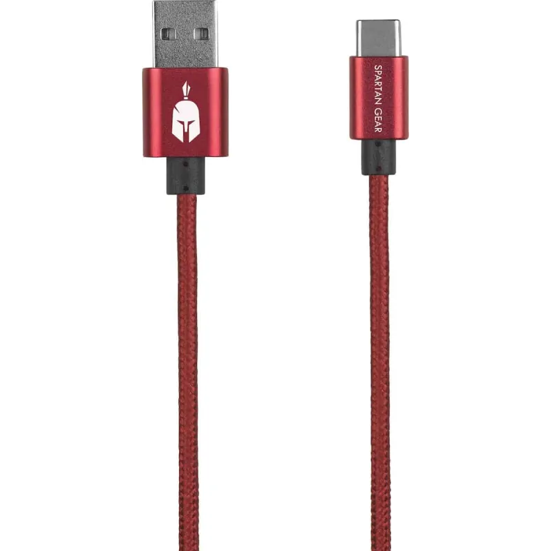 Spartan Gear - Double Sided USB Cable (Type C) - Red